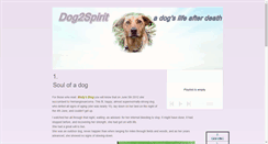 Desktop Screenshot of dog2spirit.com